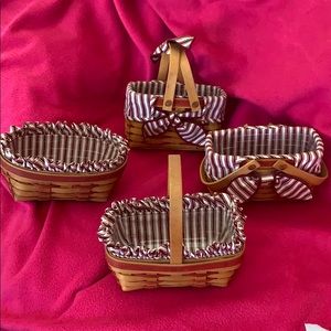 (4) Longaberger Baskets